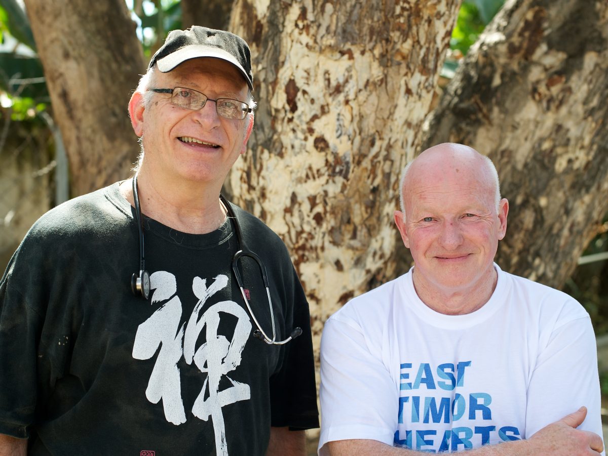 Dr Dan Murphy and ETHF co-founder and Honorary Medical Adviser Dr Noel Bayley